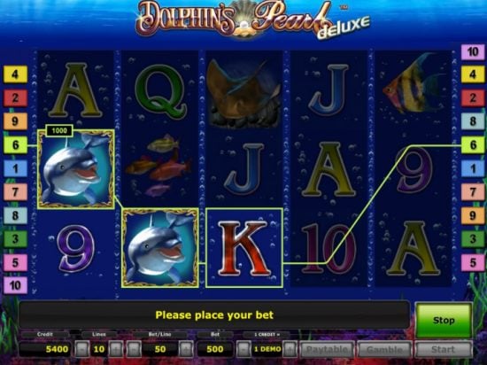 Click the thumbnail to enlarge Dolphin Pearl Deluxe slot game logo
