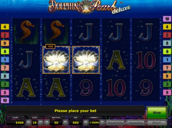 Click the thumbnail to enlarge Dolphin Pearl Deluxe slot game logo