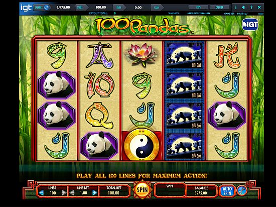 100 Pandas slot image