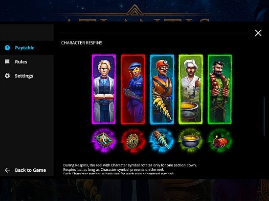 Atlantis slot game image