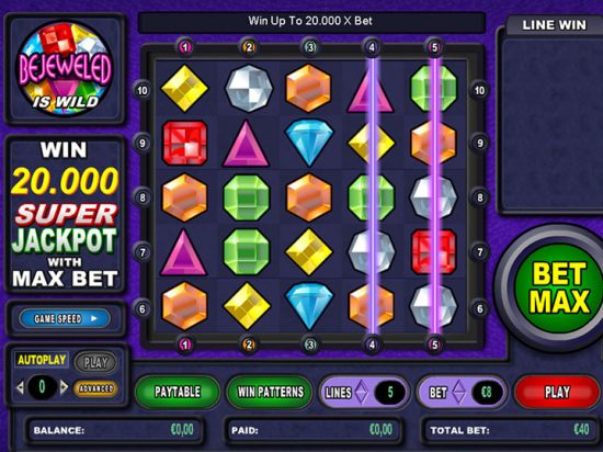 Bejeweled slot game image