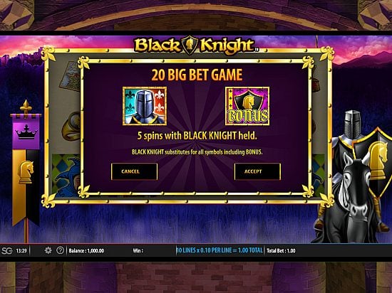 Black knight slot game image