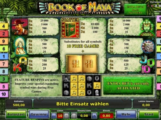Book of Maya slot game image