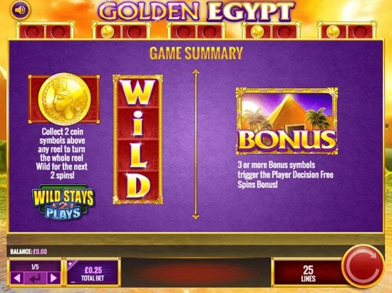 Golden Egypt slot game image