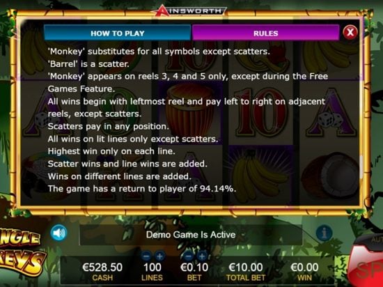 Jungle Monkeys slot game image