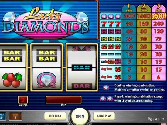 Lucky Diamonds Slot Game Image