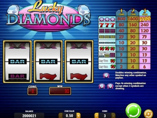 Lucky Diamonds Slot Game Image
