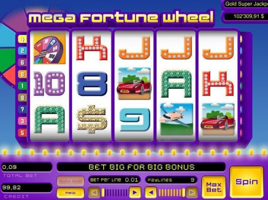 Mega Fortune Wheel Slot Game Image