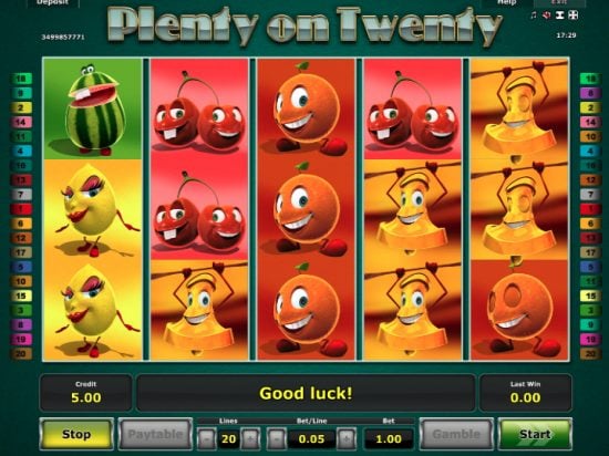 Plenty on Twenty slot game image
