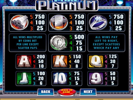 Pure Platinum slot game image