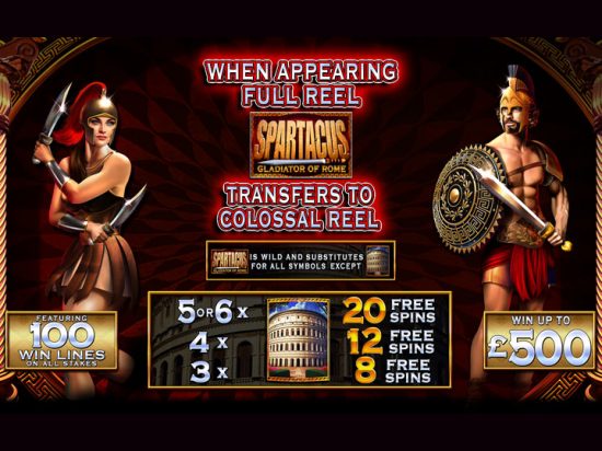 Spartacus Gladiator of Rome slot game image