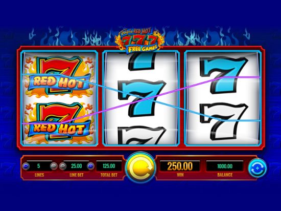 Triple Red Hot 777 slot game image