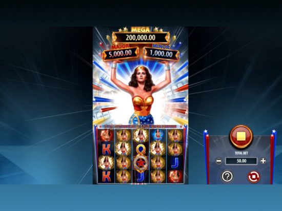Wonder Woman Bullets and Bracelets slot game logo