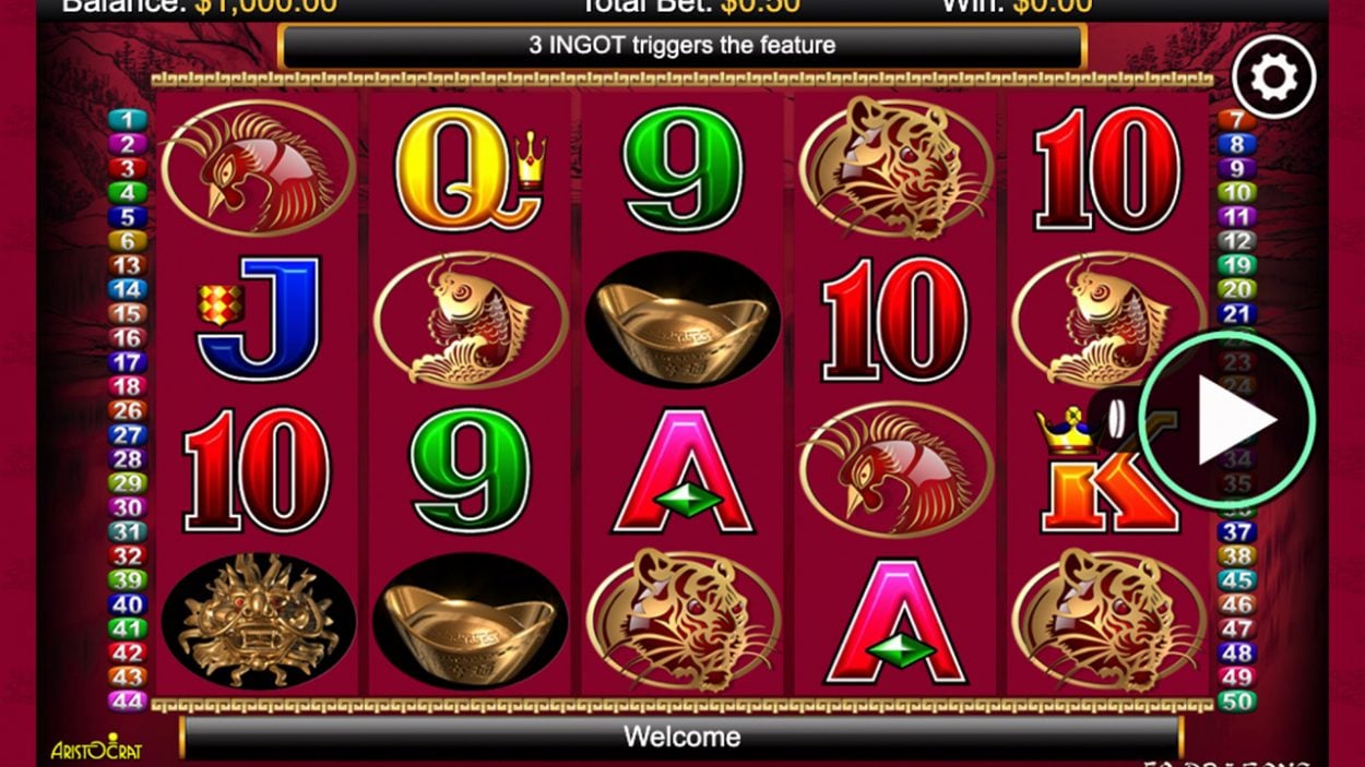 Play dragon crystal slot machine