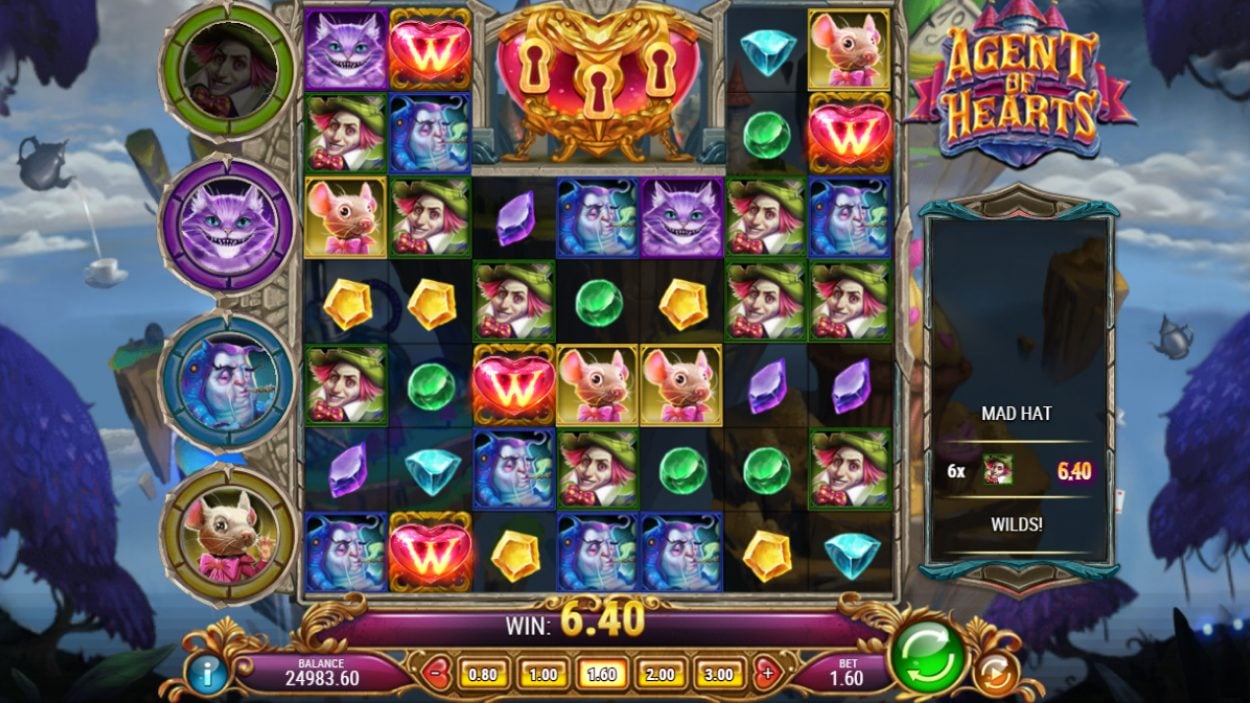 Agent of Hearts slot game demo image