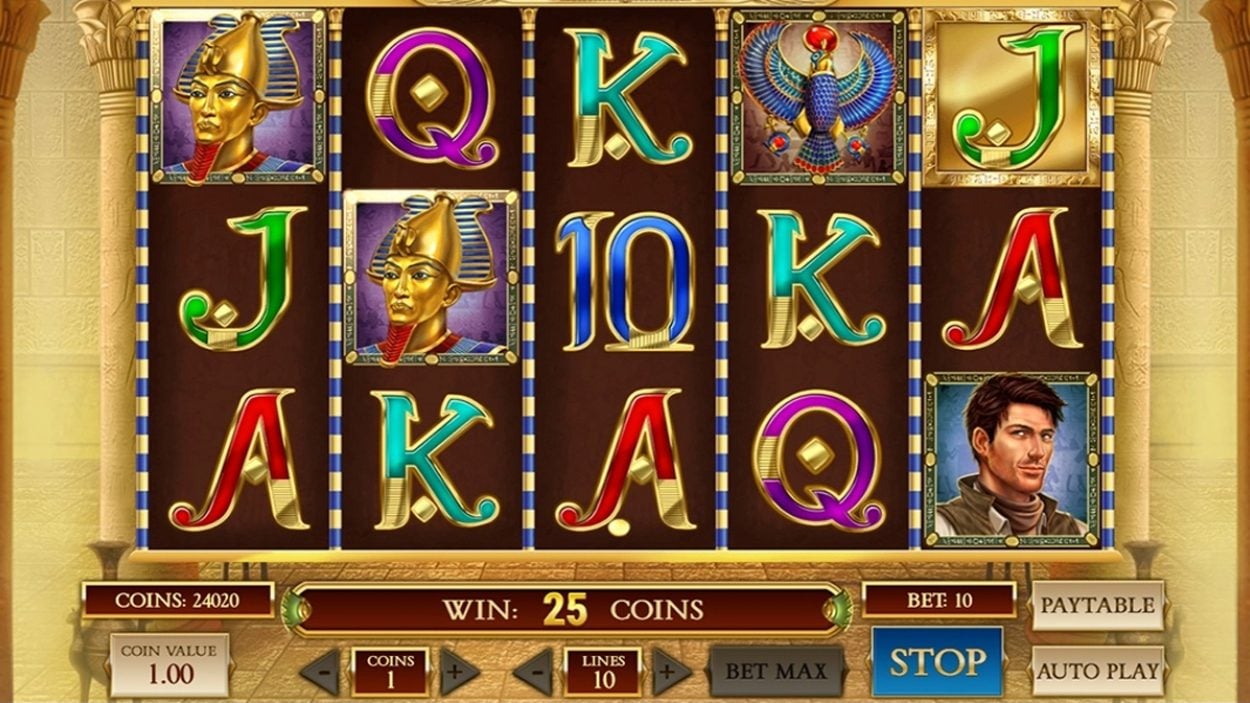 Title screen for Book of Dead Slots Game