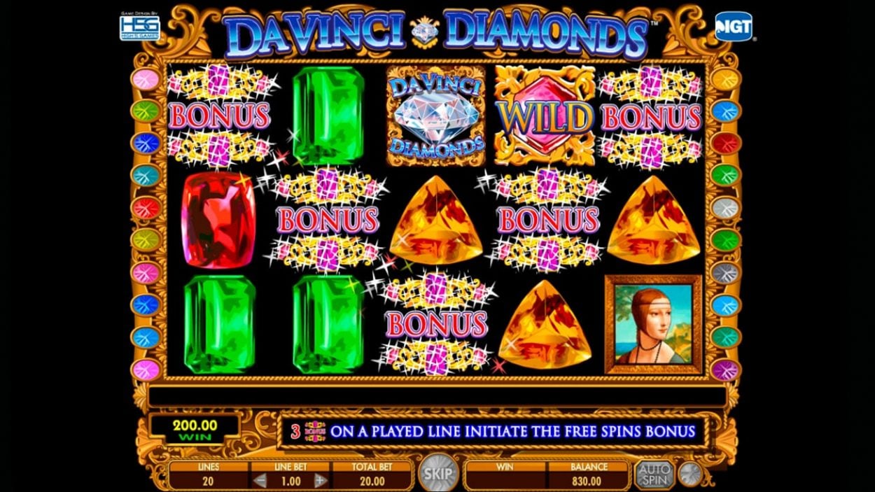 Da Vinci Diamonds Slot 2022 Review Free + Real Money Play