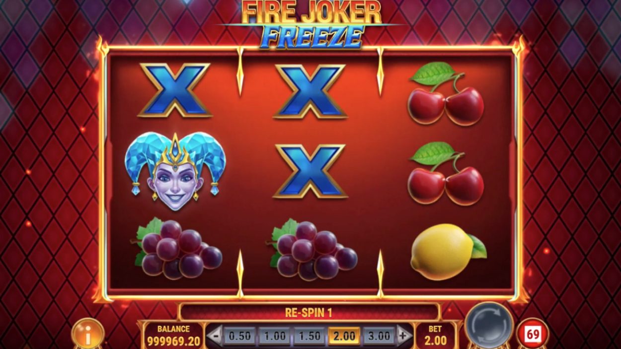 Title screen for Fire Joker Freeze