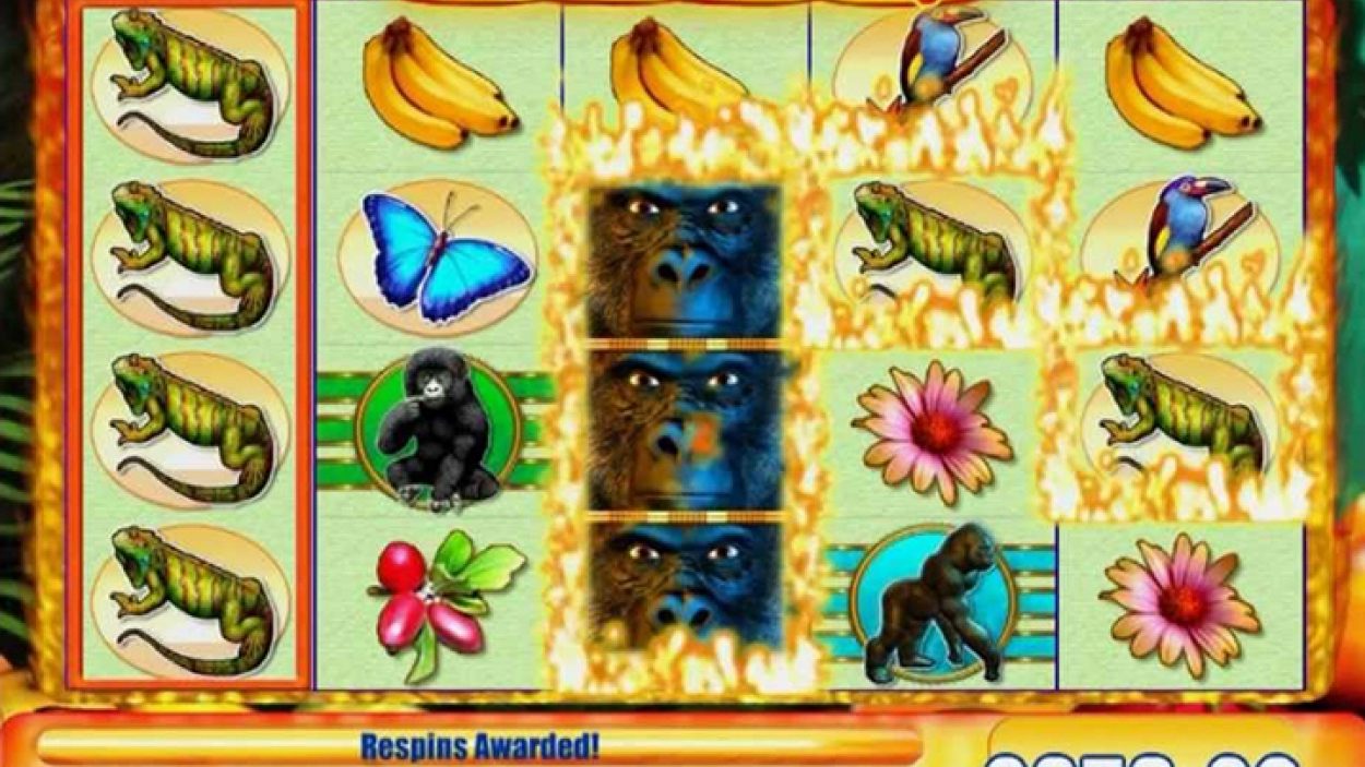Title screen for Gorilla Chief 2 Slots Game
