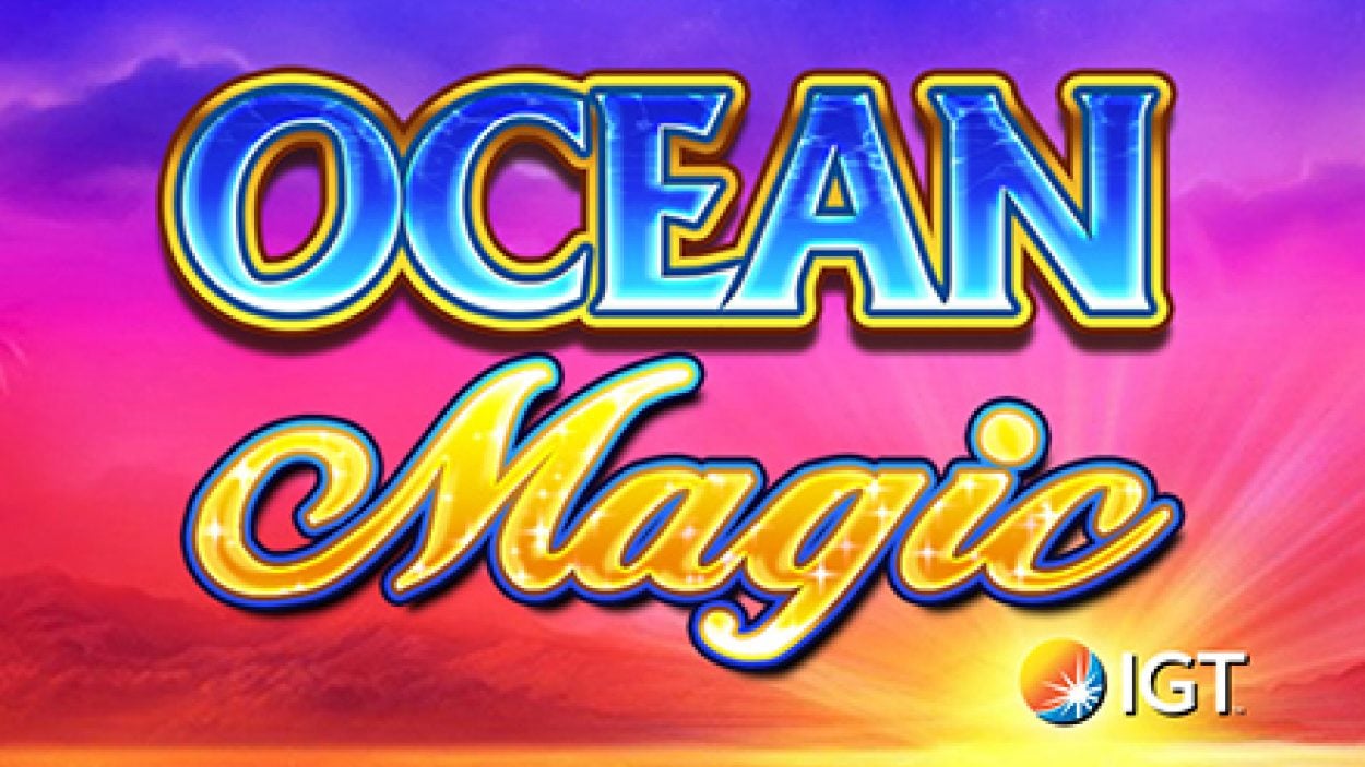 Title screen for Ocean Magic slot game