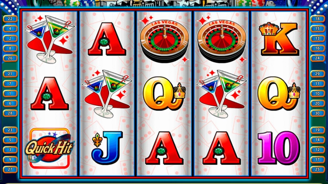 Title screen for Quick Hit Las Vegas slot game