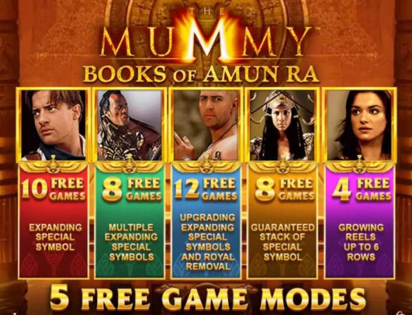 The Mummy: Books of Amun Ra slot paytable image